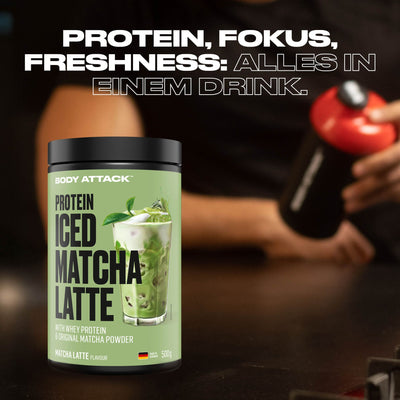 Body Attack Protein Iced Matcha Latte – 500 g